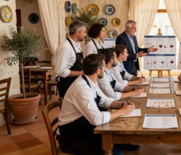 Equipo de Fichasytenedor durante una sesión de formación interna
